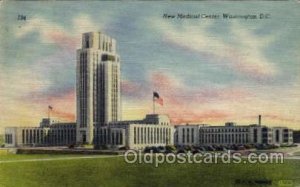 New Medical Center, Washington, D.C. USA Medical Hospital 1947 light corner w...