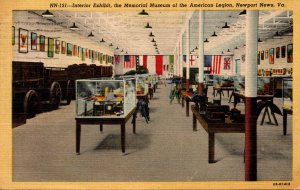 Virginia Newport News Interior Exhibit Memorial Museum Of The American Legion...