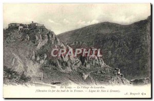 Old Postcard Wolf At The Village Of Gourdon Railways southern France Nice lin...