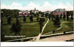 Campus View Bates College Lewiston Maine Vintage Postcard L06