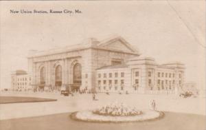 Missouri Kansas City New Union Station 1911 Real Photo