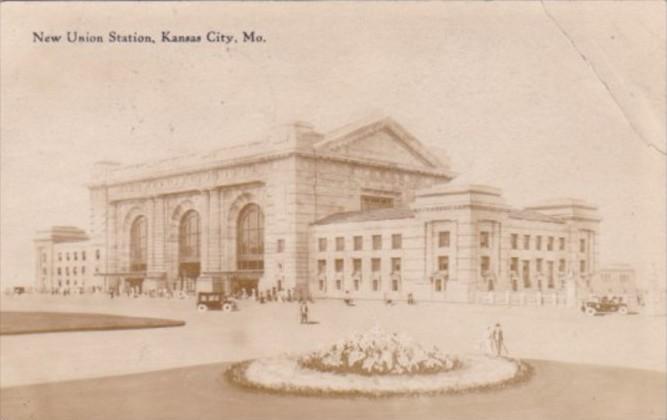Missouri Kansas City New Union Station 1911 Real Photo