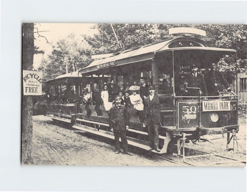 Postcard Street cars of the Toronto Railway Co. at Munro Park, Toronto, Canada