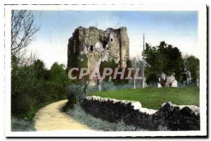 Postcard Old Ruin Pouzauges Vendee the Chateau Feodal Gilles de Retz