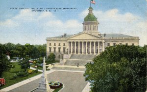 SC - Columbia. Confederate Monument, State Capitol