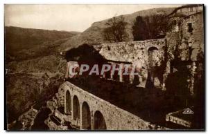 Old Postcard Gourdon Jardin du Vieux Chateau