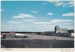 Jet Airplanes at Airport , Montreal , Quebec , Canada , 1986