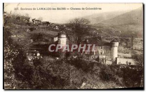 Old Postcard Around Lamalou les Bains Chateau de Colombieres