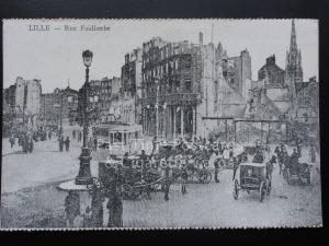 WW1 LILLE - Rue Faidherbe (After Bombing) French Flanders