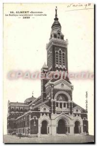 Postcard Old Albert Basilica Newly rebuilt in 1929