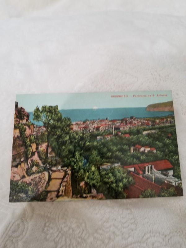 Antique Postcard from Italy, Sorrento - Panorama da S. Antonio