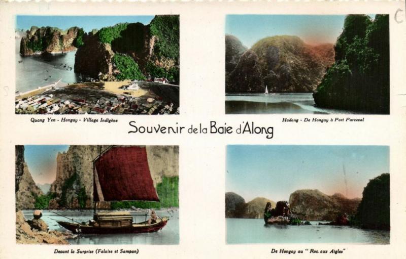 CPA Vietnam Indochine TONKIN - Souvenir de la Baie d'Along (62848)