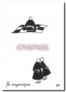 Postcard Modern Faith Masonic Franc Macon