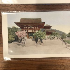 LOT OF 4 - Japan Postcard - Kyoto - View of Kiyomizudera Temple - vintage