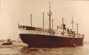m.s. Oostkerk Scheepvaart Maatschappij 's-Gravenhage 1954 Ship RPPC 06.18