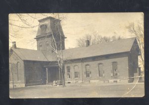 RPPC DELAWARE OHIO SCHOOL BUILDING WALTER CLARENCE HILDA REAL PHOTO POSTCARD