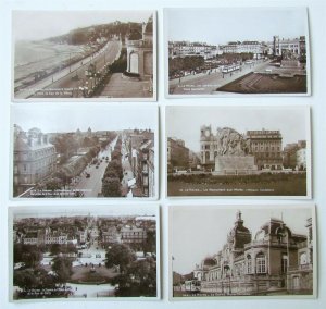 LE HAVRE FRANCE lot of 6 VINTAGE REAL PHOTO POSTCARDS RPPC