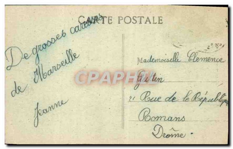 Postcard Old Marseille Monument Mobile