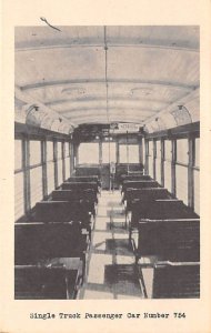 Single Truck Passenger Car Number 754 Railroad, Train Postcard