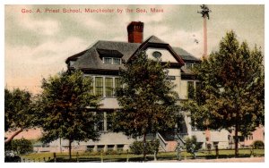 Massachusetts Manchester by the Sea, Geo.A.Priest School