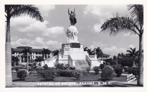 Panama Estatua D Balboa Real Photo