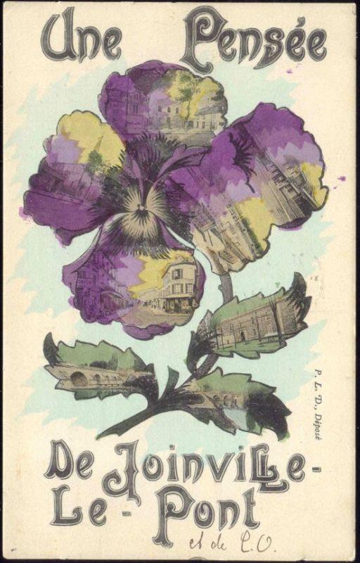 france, JOINVILLE-LE-PONT, Multiview, Pansy (1907)