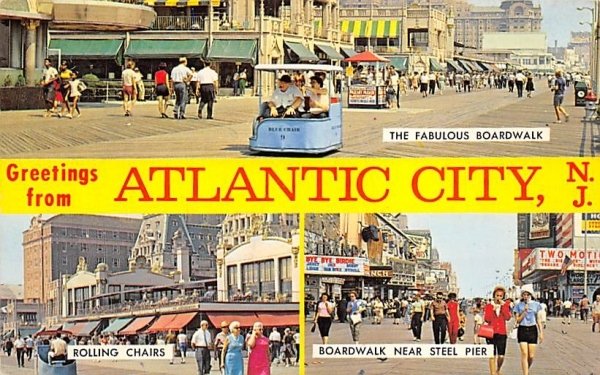 Greetings from Atlantic City, N. J., USA New Jersey  