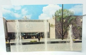 Museo de Antropologia Bosque De Chapultepec Mexico D.F Vintage Postcard 1960s