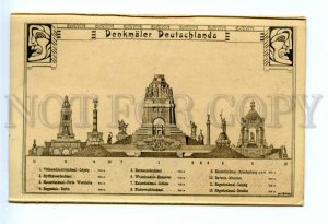 494546 1912 Germany Leipzig construction monument Battle Nations postcard