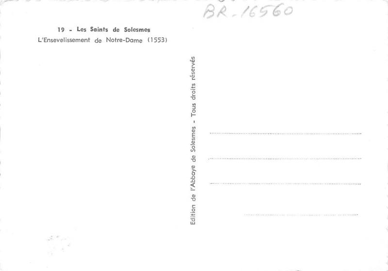 BR16560 les sainrs de solesmes notre dame postcard  france