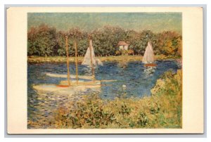 Basin of Argenteuil Painting by Claude Monet UNP Postcard N25