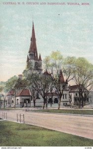 WINONA, Minnesota, 1900-1910's; Central M.E. Church And Parsonage