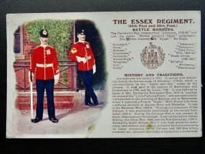 History & Tradition THE ESSEX REGIMENT c1908 Postcard by Gale & Polden No.78a