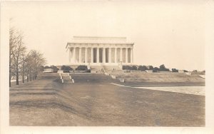 H78/ Washington D.C. RPPC Postcard c1930s Lincoln Memorial Building 171