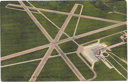 Aerial view of the Greater Cincinnati Airport.