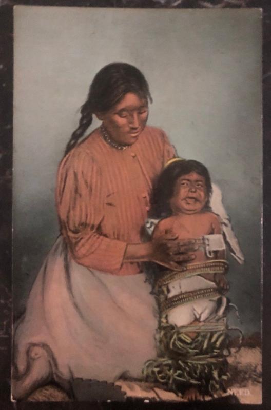 Mint USA PPC Picture Postcard Native American Indian Papoose Need