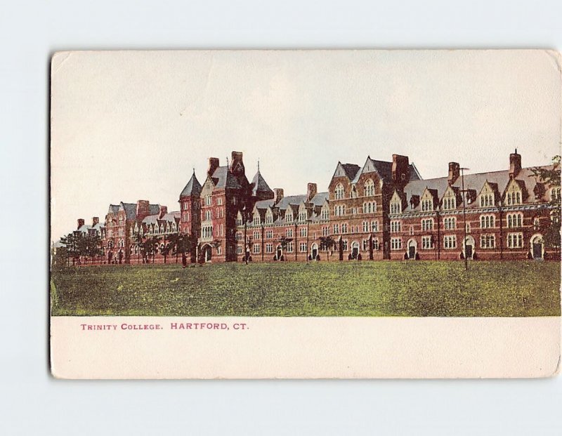 Postcard Trinity College, Hartford, Connecticut