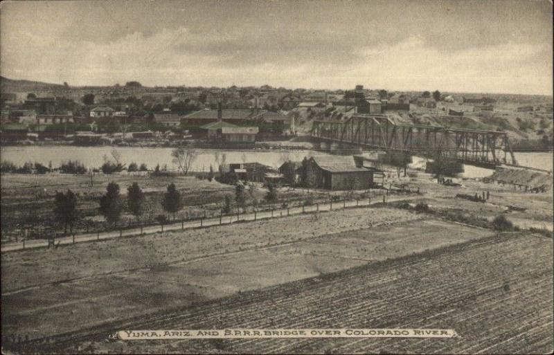 Yuma AZ General View c1910 Postcard