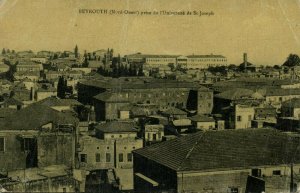 lebanon, BEIRUT BEYROUTH بيروت, Prise Université et St. Joseph (1926) Postcard