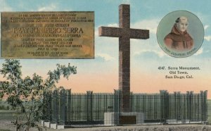 SAN DIEGO, California, 1900-10s ; Serra Monument