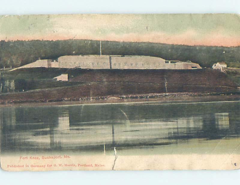 Pre-1907 FORT KNOX Bucksport - Near Bangor ME hp9306