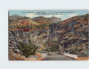 Postcard Entrance, Shell Canyon, U. S. 14 over the Bighorn Mountains, Wyoming