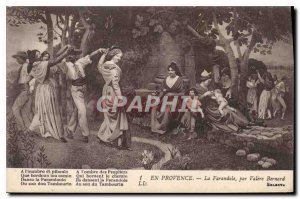 Old Postcard En Provence La Farandole by Bernard Velere