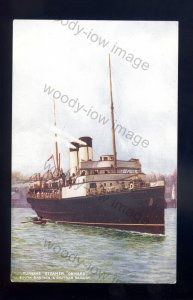 f2433 - SE&C Railway Ferry - Onward - built 1905 - postcard