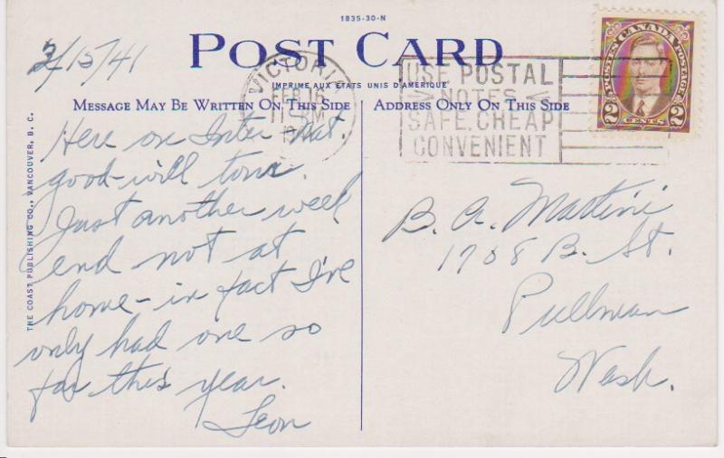 EMPRESS HOTEL, VICTORIA BC c1941