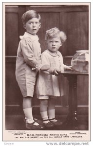 RP; H. R. H. Princess Mary´s Son, The Hon. G. H. Hubbert and the Hon. Gerald...