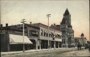 San Bernardino California CA E. Street c1910 Postcard