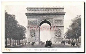 Old Postcard Paris Arc de Triomphe Etoile L