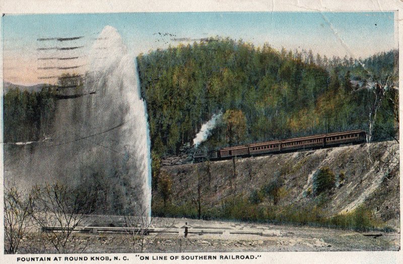 12315 Fountain at Round Knob, North Carolina, On Line of Southern Railroad 1922