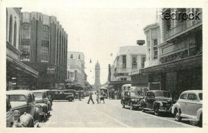 HI, Honloulu, Hawaii, Fort Street, 1940s Cars, K.H. Ltd No. S-654, RPPC